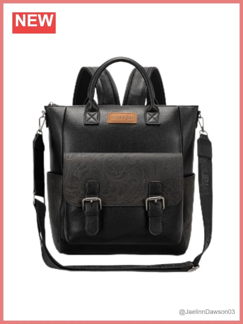 Montana West Wrangler Convertible Backpack Purse for Women Faux Leather with